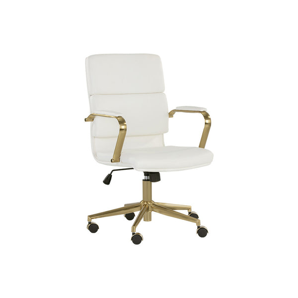 Chaise-de-bureau-laiton-émaillé-style