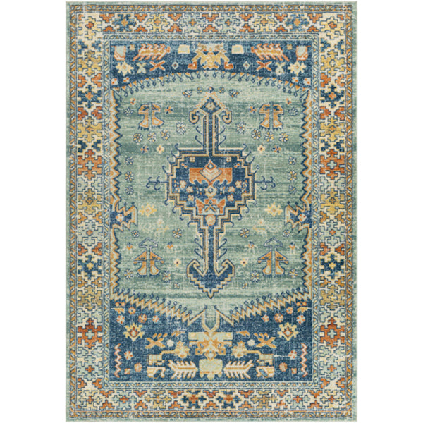 carpette marine motif orange Maillé Style