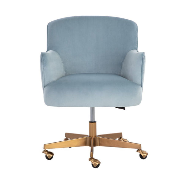 LA CHAISE DE BUREAU - BLEUE - CIEL - DORÉE - MAILLESTYLE