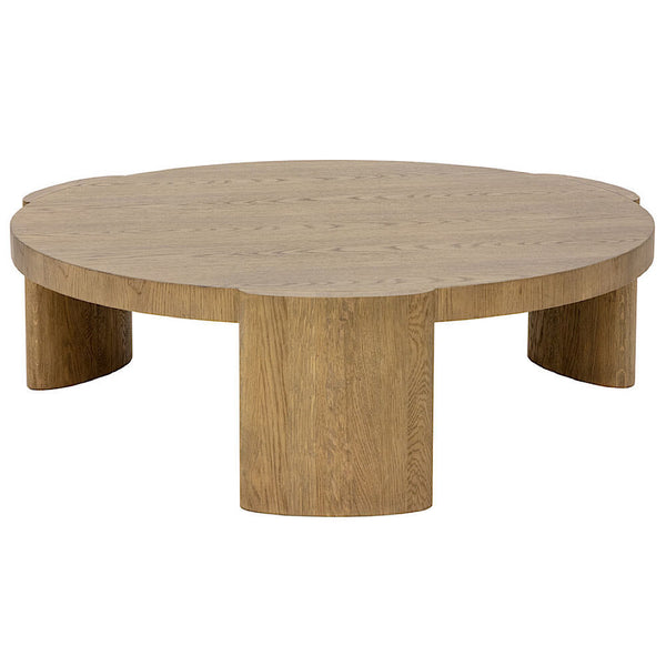 LA TABLE À CAFÉ - RONDE - BOIS - MASSIF - PLACAGE - MAILLÉSTYLE.