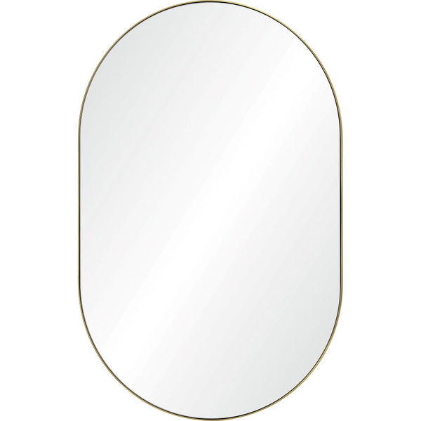 LE MIROIR - LAITON - SAITNÉ - CADRE - MINCE - FER - OVALE - MAILLÉSTYLE