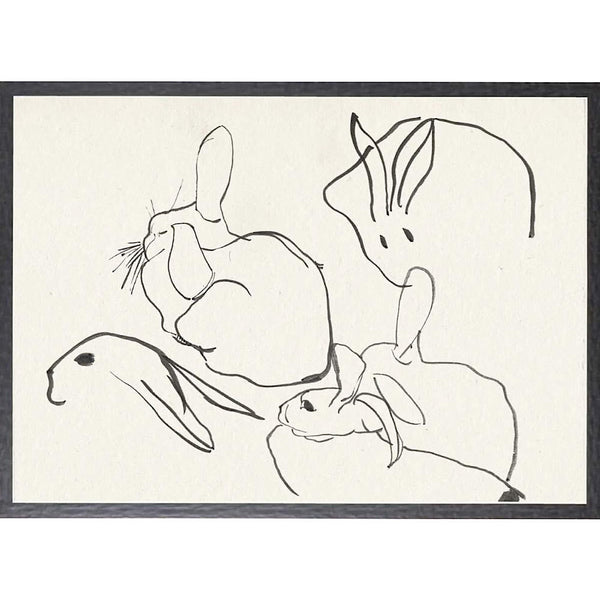 LE TABLEAU D'ART - COLLECTION 12 – CACHET, ÉTUDE DE LAPIN – 1896 - MAILLESTYLE