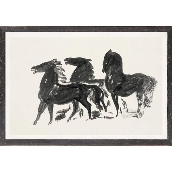 LE TABLEAU D'ART - COLLECTION 12 – GESTEL, TROIS CHEVAUX – 1900 - MAILLESTYLE