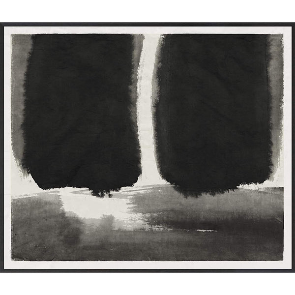 LE TABLEAU D'ART - SUMUKHWA SÉRIE IV - NOIR - GRIS - IVOIRE - TAUPE
