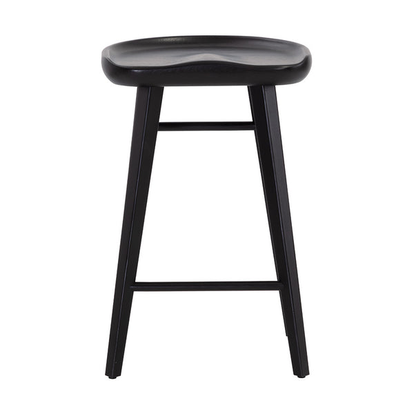 LE TABOURET DE COMPTOIR - CHÊNE - MASSIF - NOIR - MAILLESTYLE5
