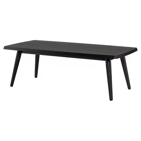La table de salon Scholar est une table basse qui s'allie à tous les styles grâce à son design simple et son chêne noir par Maillé Style (Érik Maillé)
