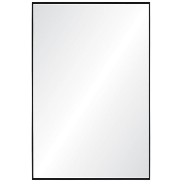 miroir dupon contour en métal noir Maillé style
