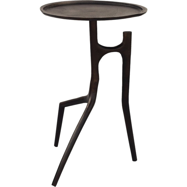 table d'Appoint made fini bronze rustique Maillé style