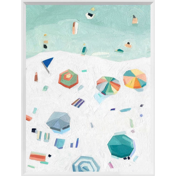 art abstrait ludique coloré plage II Maillé style