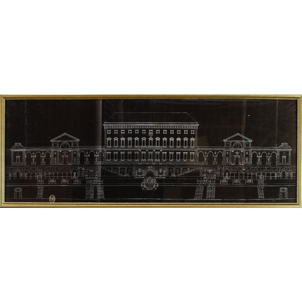 tableau d'art Prince noir et or plan Maillé style