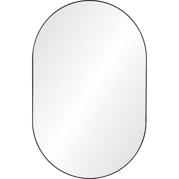 miroir Web ovale en métal noir contemporain Maillé style