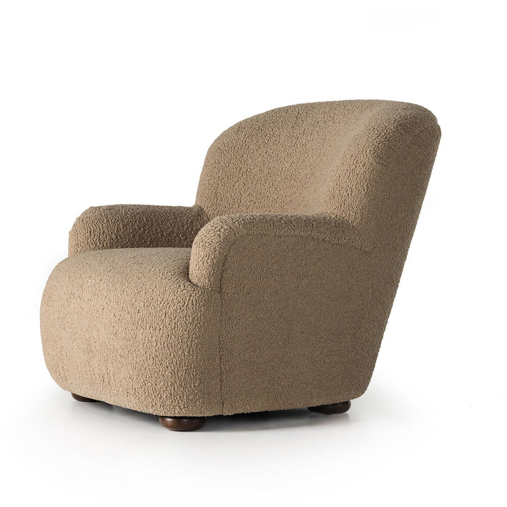Fauteuil-camel-émaillé-style