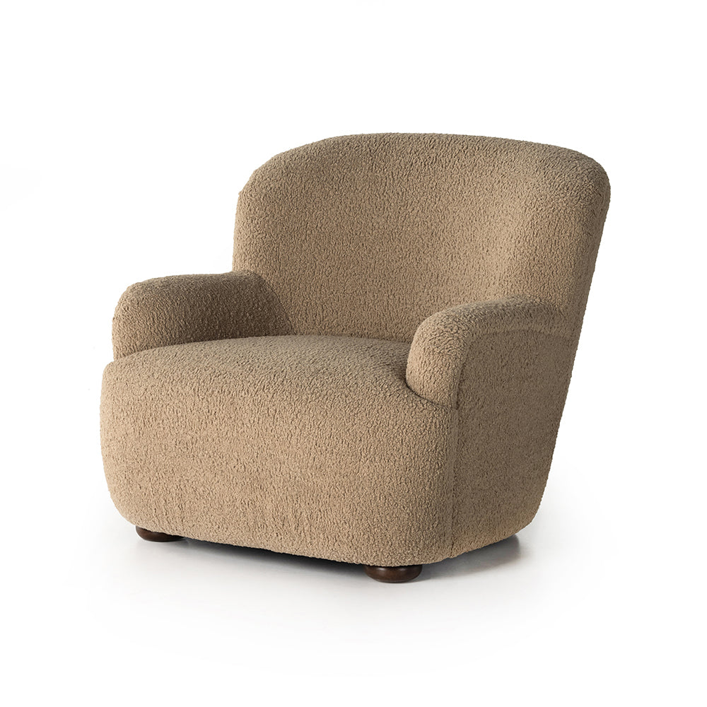 Fauteuil-camel-émaillé-style
