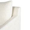 ANDERS, canapé sectionnel en tissu blanc ivoire avec pieds de métal noir mat par Maillé Style (Érik Maillé)