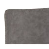 Le tabouret de comptoir Carl en cuir gris antique présente un style confortable Midcentury et a un design compact par Maillé Style (Érik Maillé)