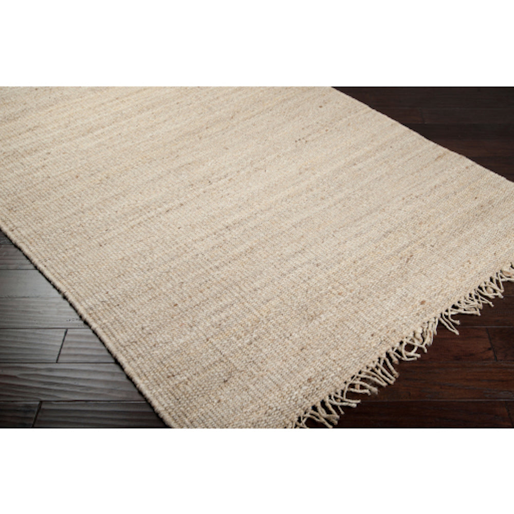 carpette sisal jute frange beige Maillé Style