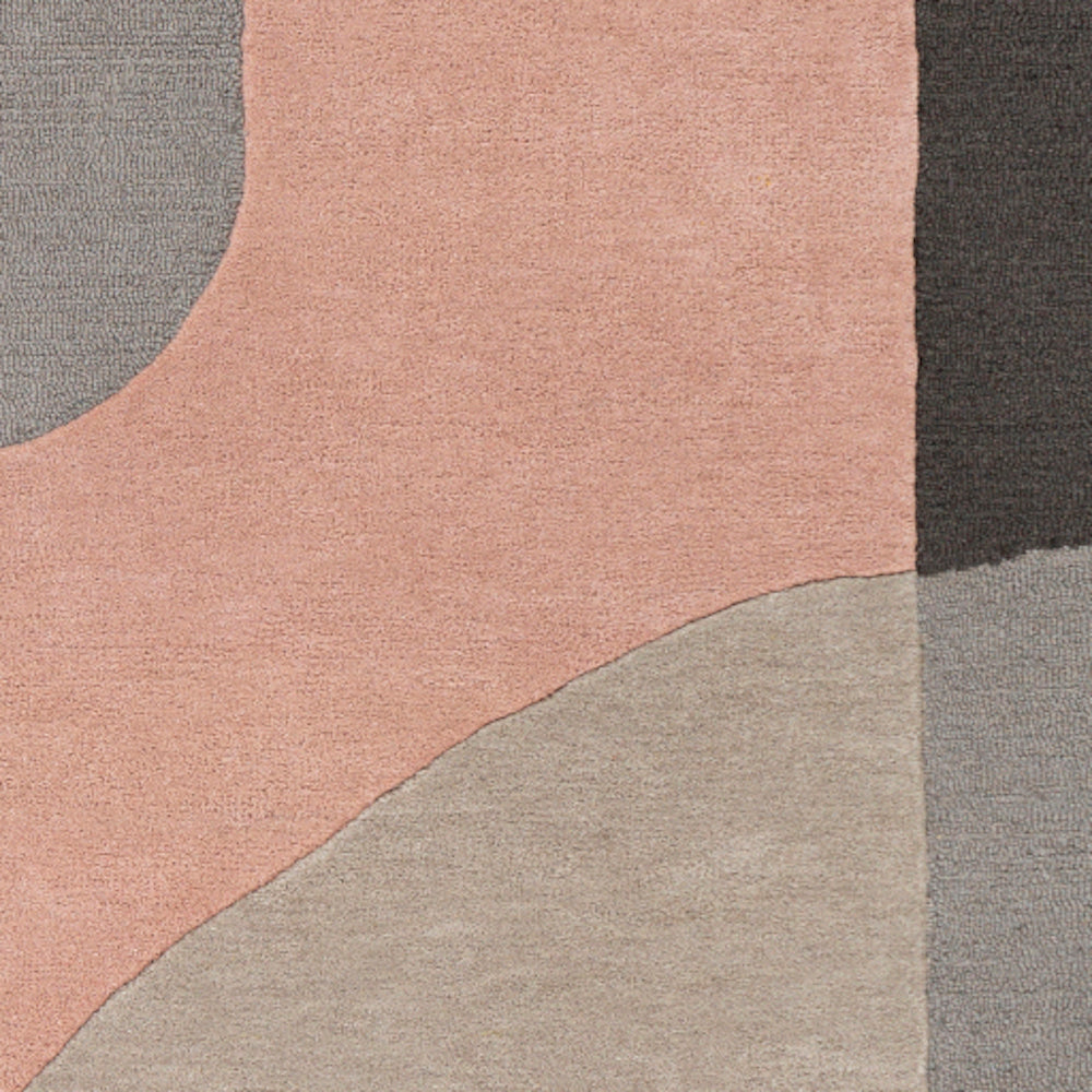 carpette motif rose gris Maillé Style