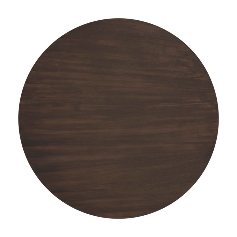 Table basse Dominique, table de salon en béton avec un dessus à effet de bois brun pour un design industriel imposant par Maillé Style (Érik Maillé)