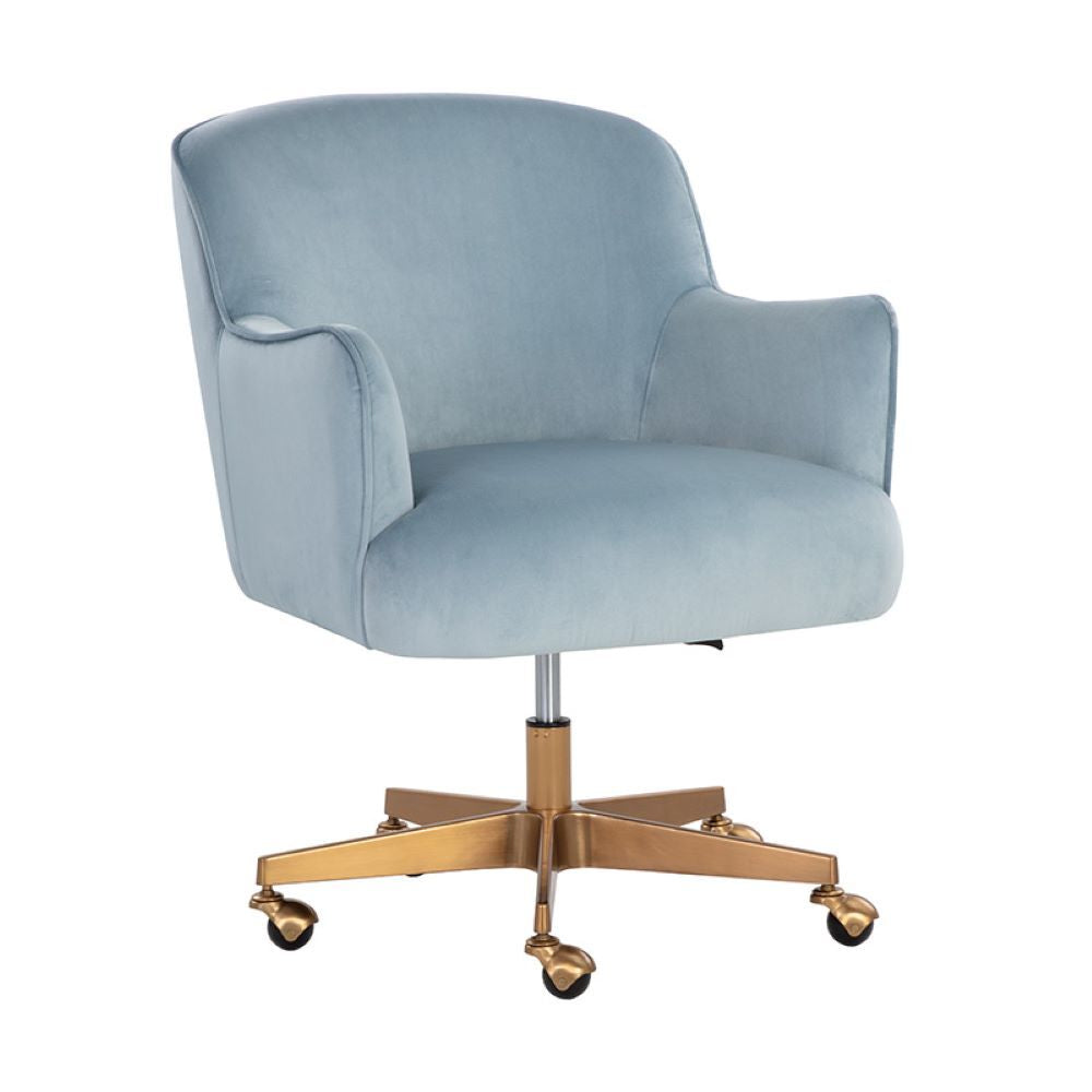 LA CHAISE DE BUREAU - BLEUE - CIEL - DORÉE - MAILLESTYLE