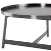Table de salon LANDON, table basse au fini graphite brossé et possibilité d'assemblage avec la table d'appoint par Maillé Style (Érik Maillé)