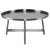 Table de salon LANDON, table basse au fini graphite brossé et possibilité d'assemblage avec la table d'appoint par Maillé Style (Érik Maillé)