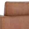 LE FAUTEUIL - CARRÉ - CUIR - CARAMEL - MASSIF - MAILLÉSTYLE