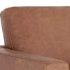 LE FAUTEUIL - CARRÉ - CUIR - CARAMEL - MASSIF - MAILLÉSTYLE