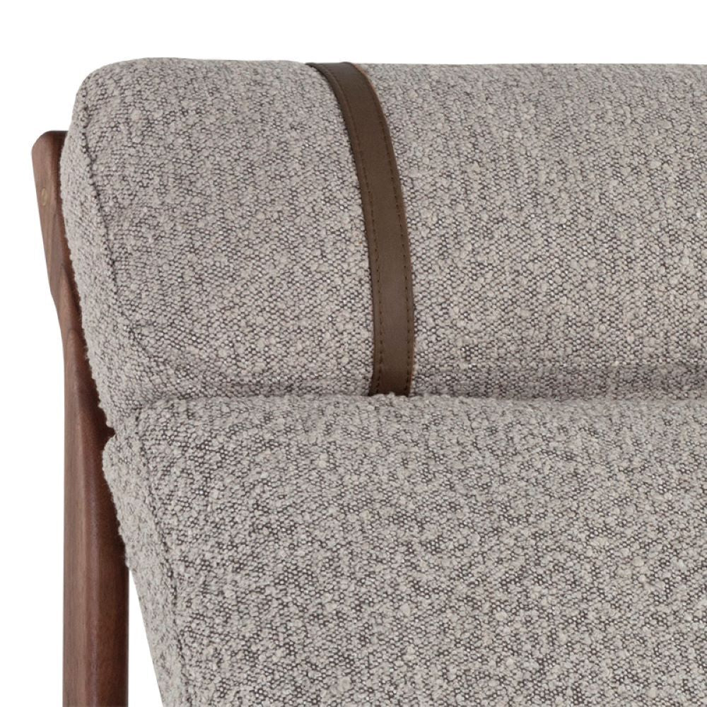 LE FAUTEUIL - GRIS - NOYER - CUIR - BRUN - MAILLÉSTYLE