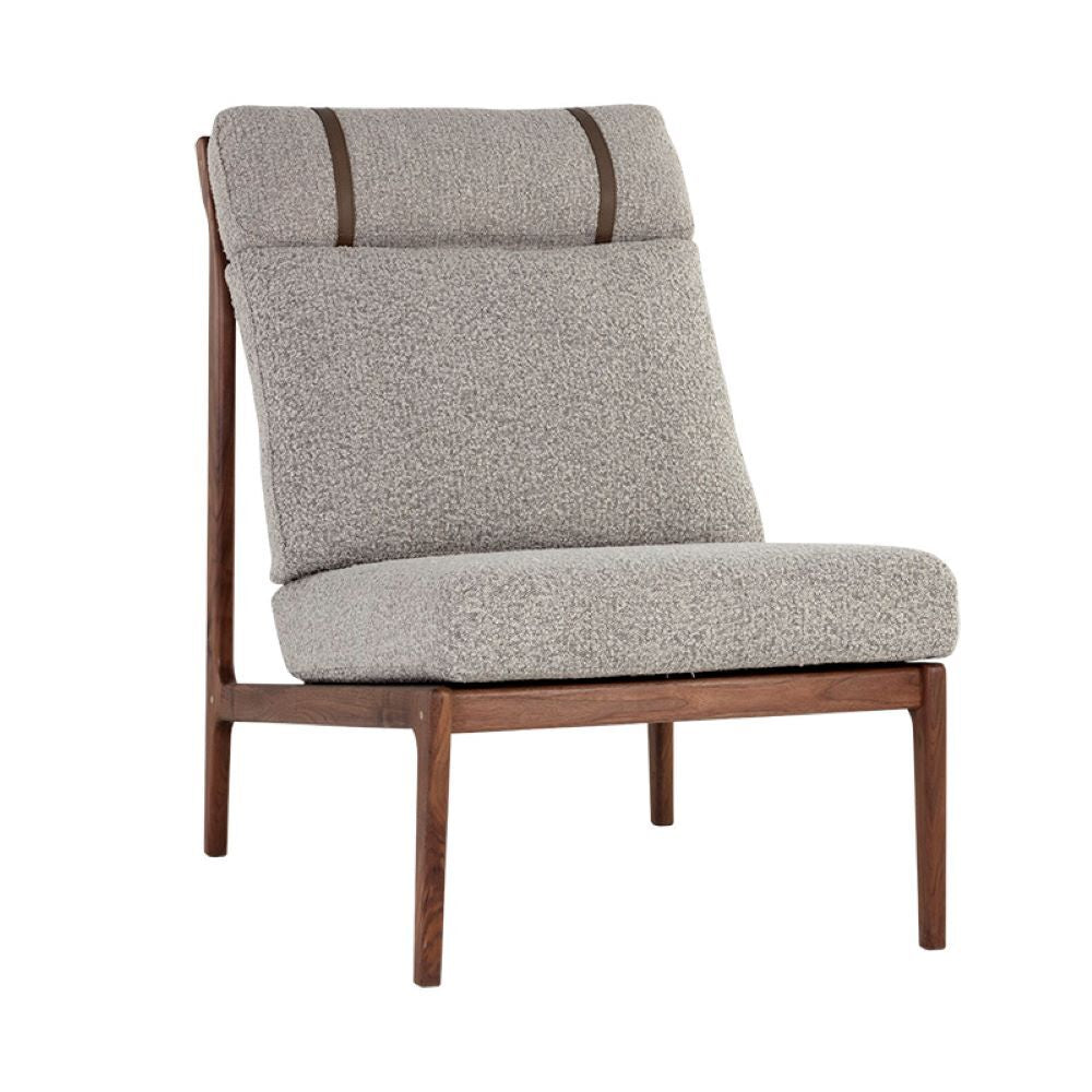 LE FAUTEUIL - GRIS - NOYER - CUIR - BRUN - MAILLÉSTYLE