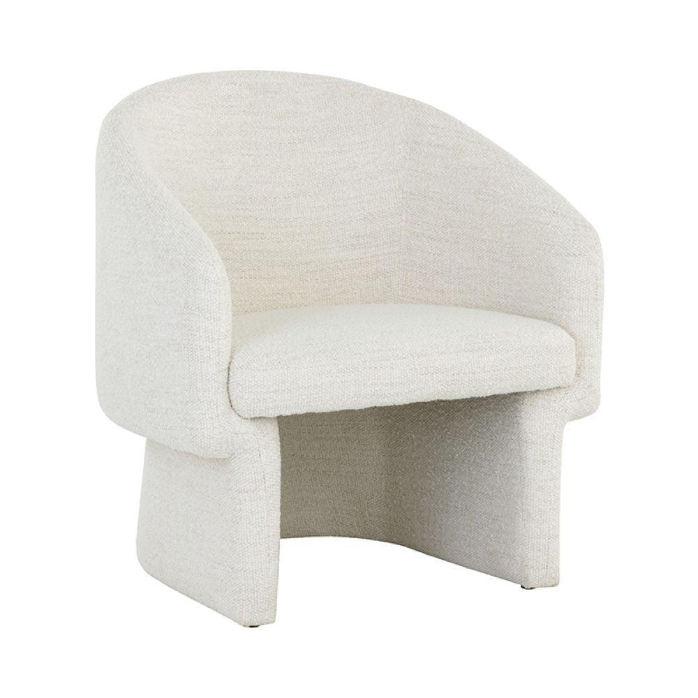 LE FAUTEUIL - PERLE - ARRONDI - BLANC - CONTEMPORAIN - MAILLÉSTYLE