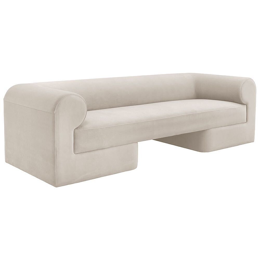 LE SOFA - TAUPE - RECTANGLE - ACCOUDOIRS - ARRONDIES - MAILLESTYLE