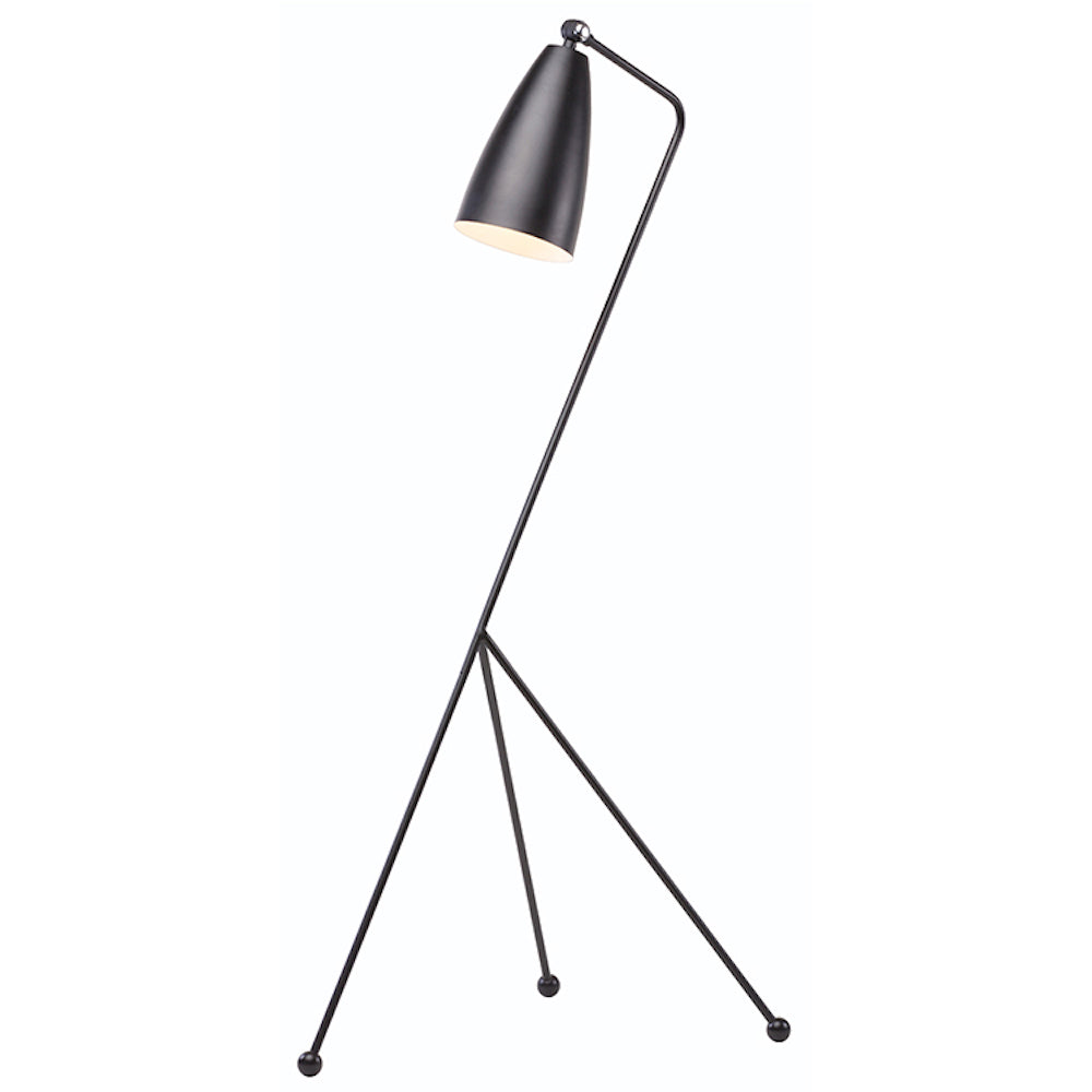 lampe sur pied design italien - Noire