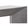 Console Nomade, table simple et raffinée aux lignes nettes et en angle en béton gris par Maillé Style (Érik Maillé)