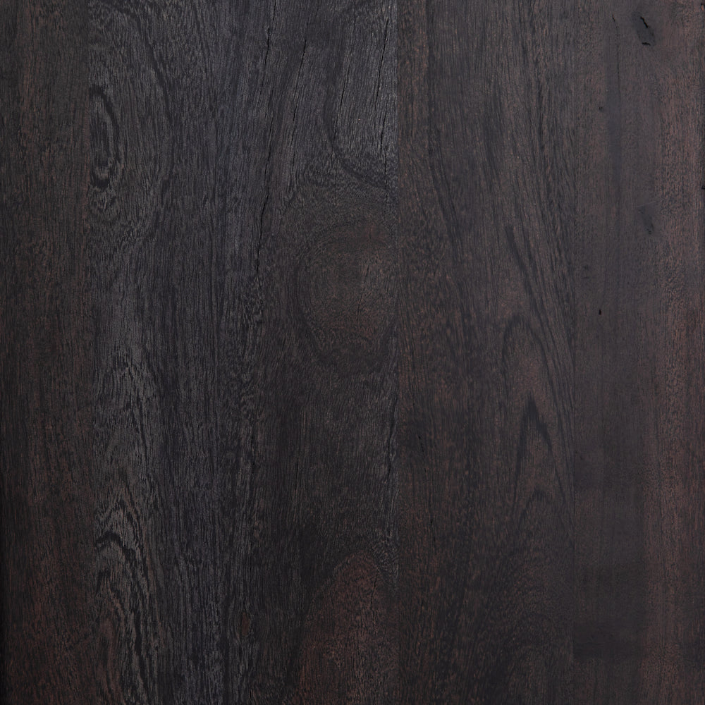 Armoire POLO en bois noir et rotin pâle par Maillé Style (Érik Maillé)
