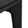 Table de salle à manger Quattro, table rectangulaire en bois teint noir et accent doré pour un design simple, glamour et raffiné par Maillé Style (Érik Maillé)