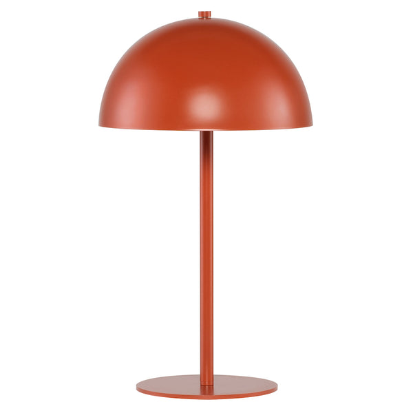 ROCIO, lampe sur table avec abat-jour en demi-sphère et au fini orange terra cotta par Maillé Style (Érik Maillé)