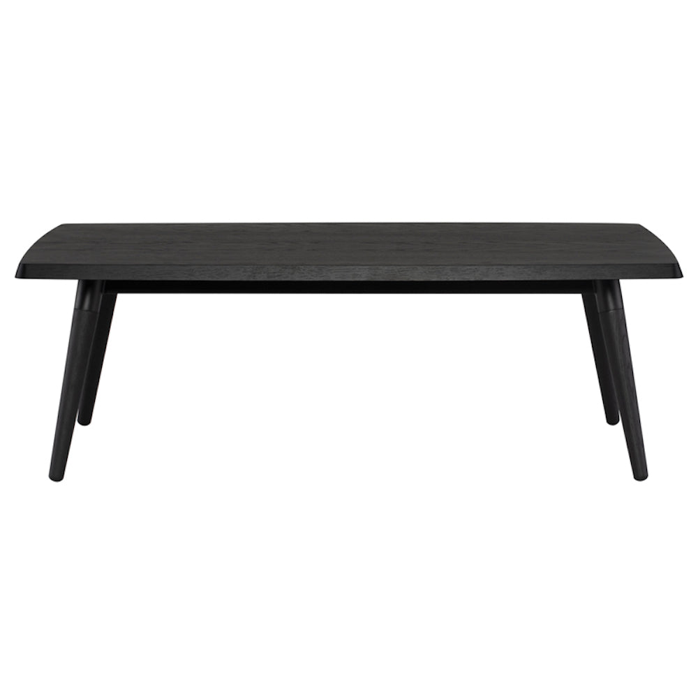 La table de salon Scholar est une table basse qui s'allie à tous les styles grâce à son design simple et son chêne noir par Maillé Style (Érik Maillé)