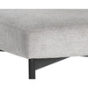 Chaise de salle à manger SENA en tissu gris et structure noire pour un design MidCentury par Maillé Style (Érik Maillé)