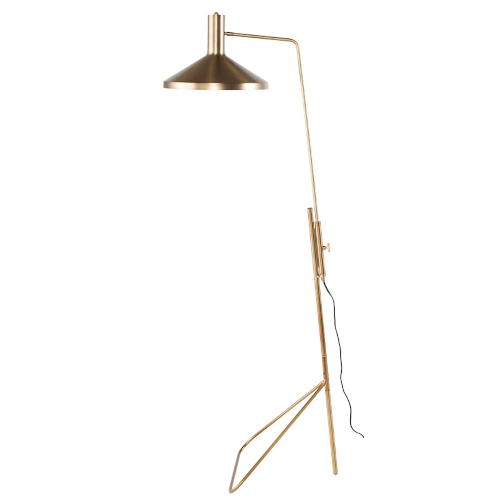 THE CONRAN, lampe sur pied en or brossé par Maillé Style (Érik Maillé)
