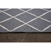 tapis allway en laine à motif de x Maillé style