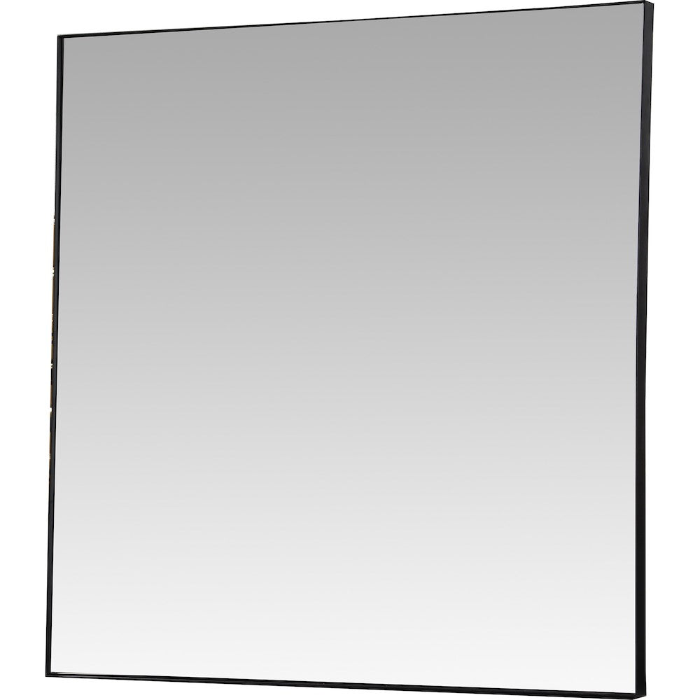miroir carré bordure metal noir Maillé style