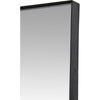 miroir carré bordure metal noir Maillé style