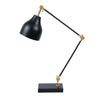lampe sur table Felixou noir et or Maillé style