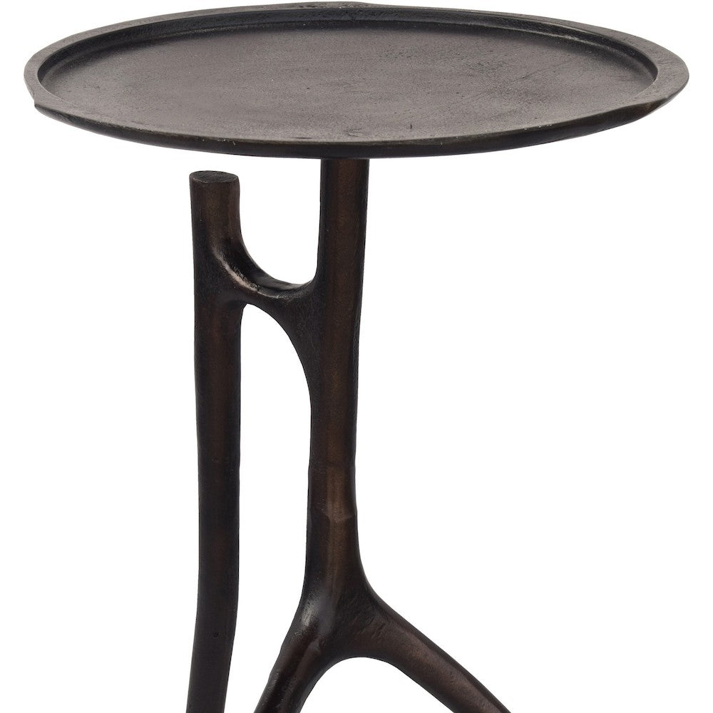 table d'Appoint made fini bronze rustique Maillé style
