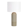 lampe sur table en ciment sable beige Sablon Maillé style