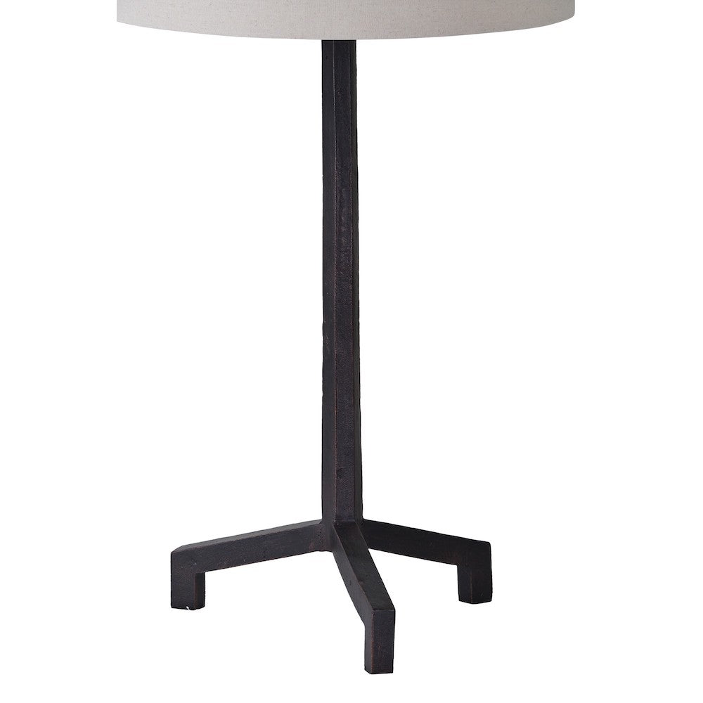 lampe sur table en fer forgé sutton noir Maillé style