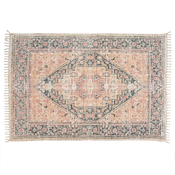 tapis carpette marocaine rose Maillé style